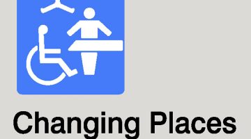 Changing places signage for adult change facilities