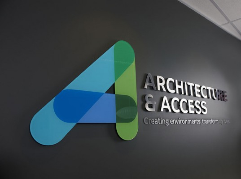 Architecture & Access logo on wall