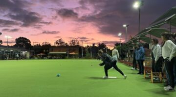 Architecture & Access employees playing lawn bowls for Feast for Freedom