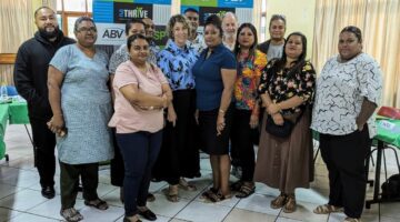 Allison Crunden in Fiji assisting businesses via practical skills programs