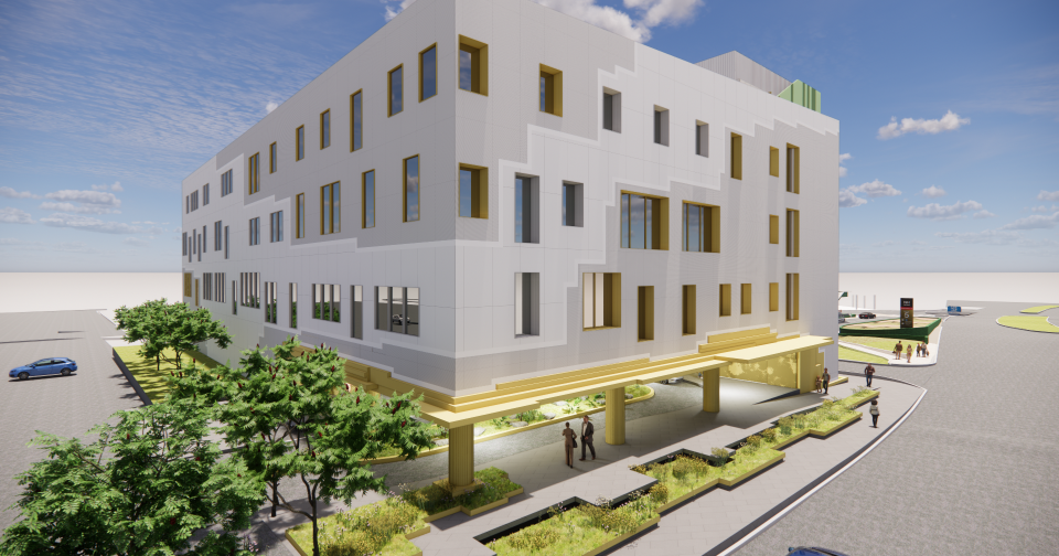 Rendered image of Northern Hospital external