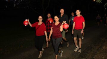 Architecture & Access Brisbane team on the Multiple Sclerosis Moonlight Walk